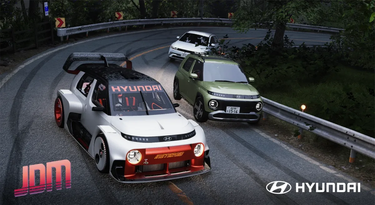 Hyundai Motor se adentra en el mundo virtual de la deriva con  el concept car eléctrico INSTEROID en JDM: Japanese Drift Master