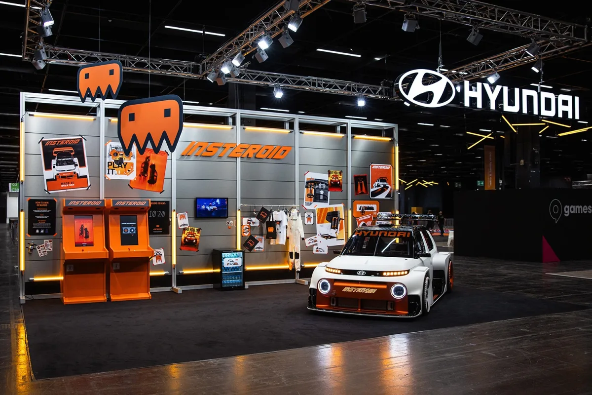 (Image 2) Hyundai Motor INSTEROID Retro Arcade game, gamescom 2025