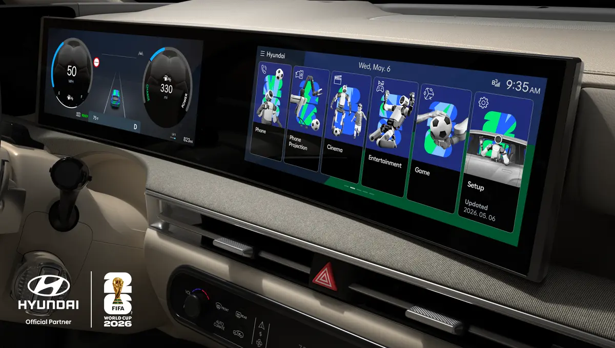 Hyundai Motor lleva el espíritu de la FIFA World Cup 2026™ a los asientos del conductor con un nuevo tema de pantalla