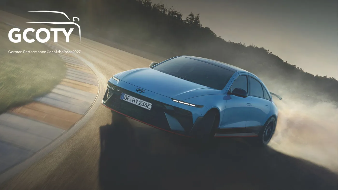 El Hyundai IONIQ 6 N, ganador de la categoría Performance en los German Car of the Year Awards 2027