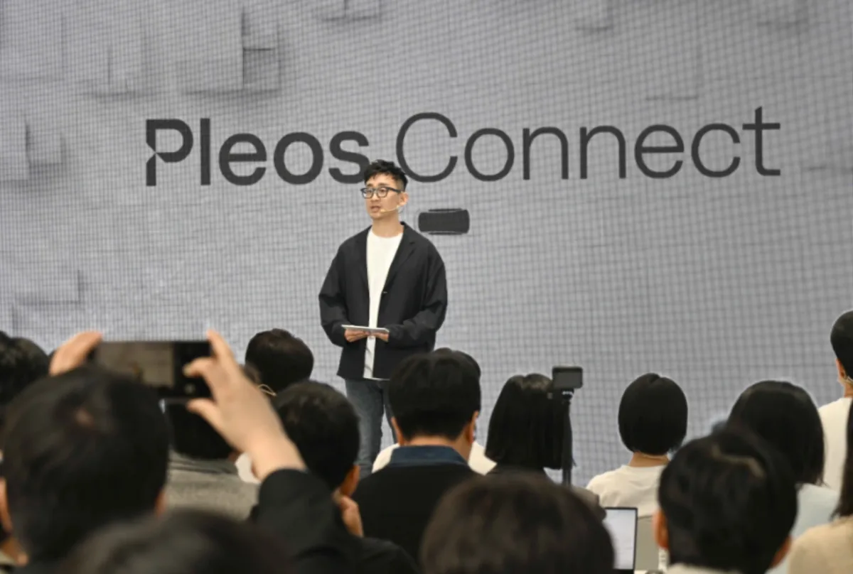 Jongwon Lee durante el Día de Prensa de Pleos Connect