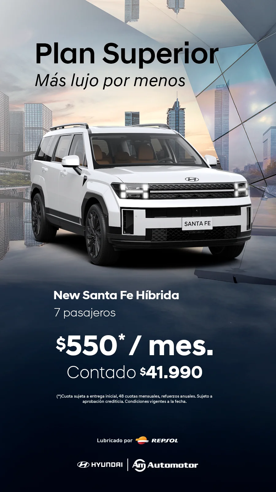 New Santa Fe Híbrida -  Plan Superior